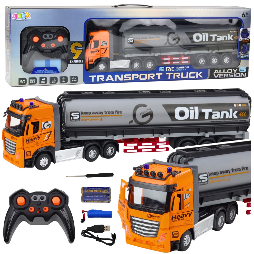 Daljinsko voden R/C Tovornjak Cisterna z Lučmi 1:24